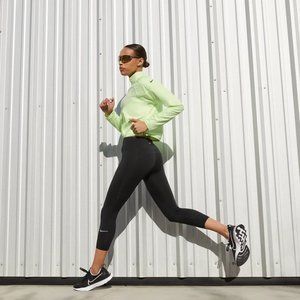 Nike Epic Luxe Women's Mid-Rise Crop Pocket Running Leggings Size Large